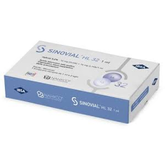 IBSA SIR INTRA-ARTICOLARE SINOVIAL HL 3,2% ACIDO IALURONICO (H-HA) 16 MG / ACIDO IALURONICO (L-HA) 16 MG PRERIEMPITA 1 ML + 2 AGHI